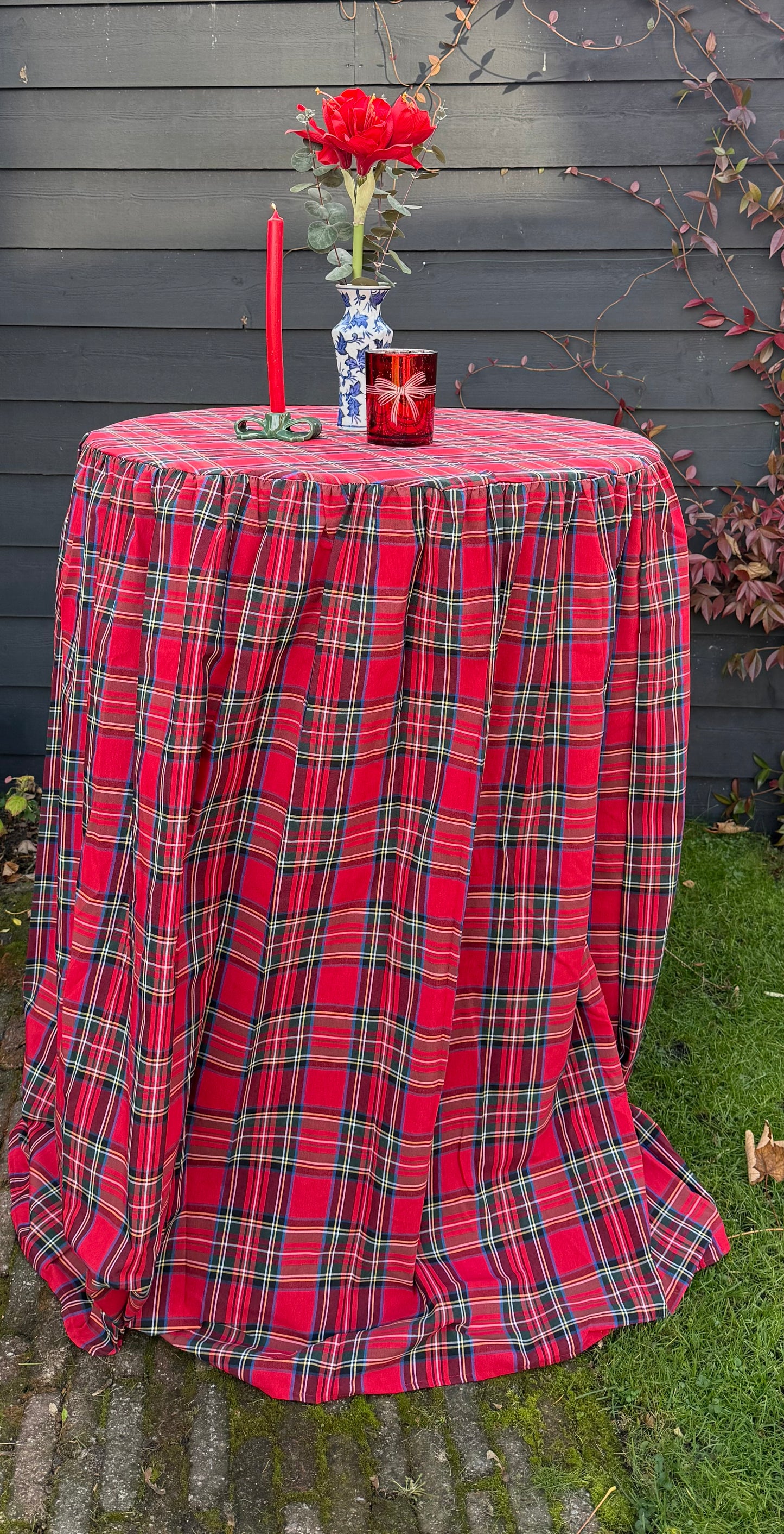 Statafelrok Schotse ruit rood