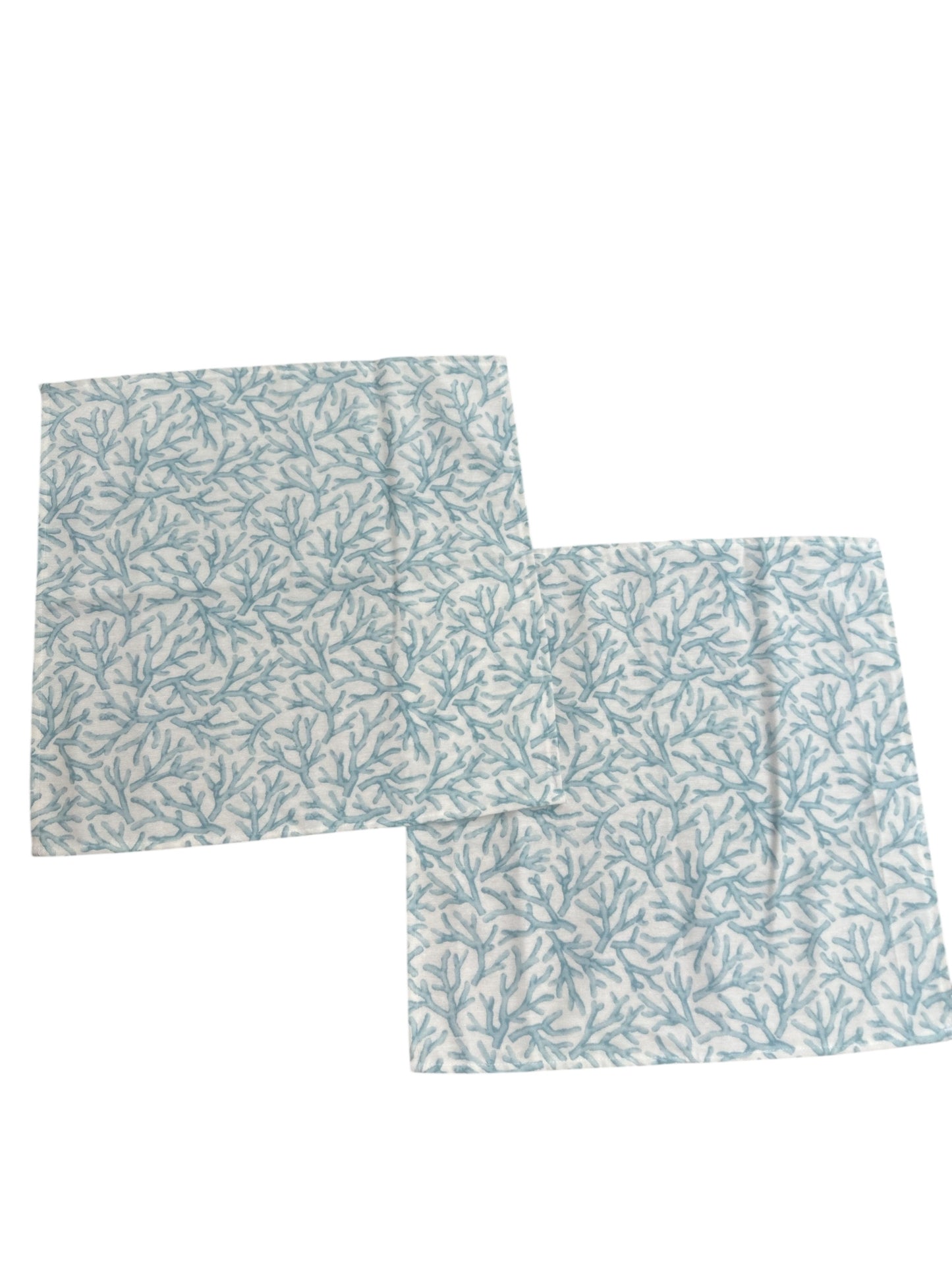 Servetten koraal licht blauw/ aqua