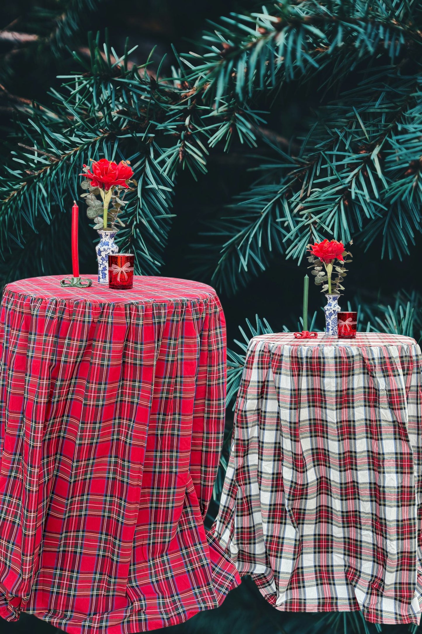 Statafelrok Schotse ruit rood