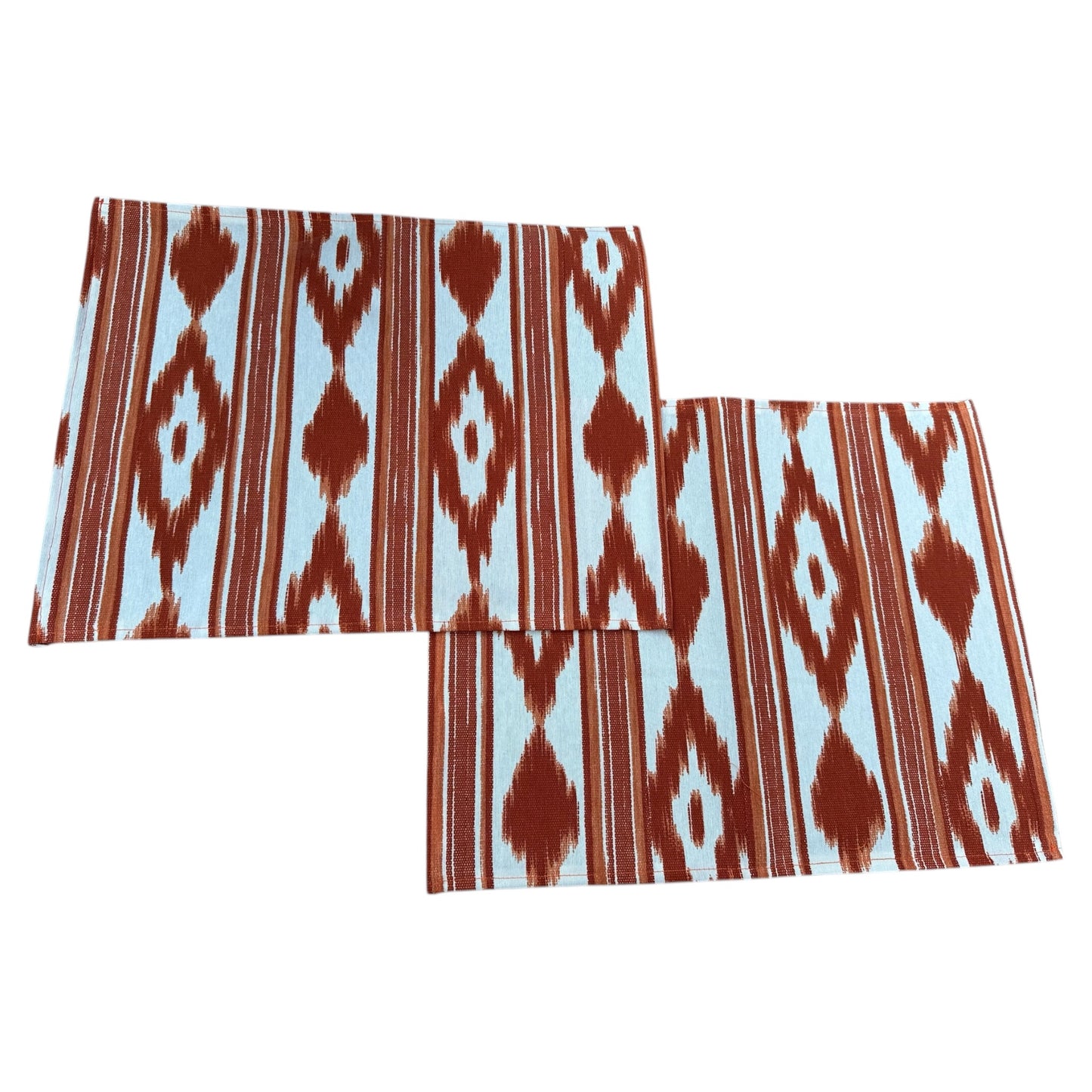 Placemats Mallorcaanse ikat donker oranje