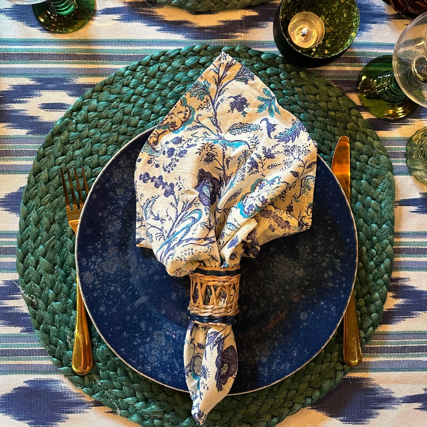 Jute placemat groen - Frank Styling
