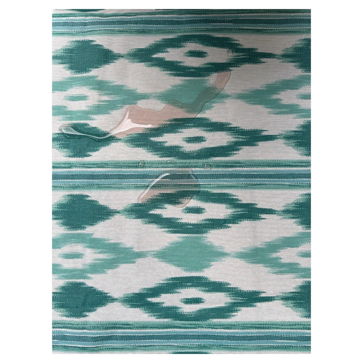 Waterafstotend tafelkleed aqua ikat - Frank Styling