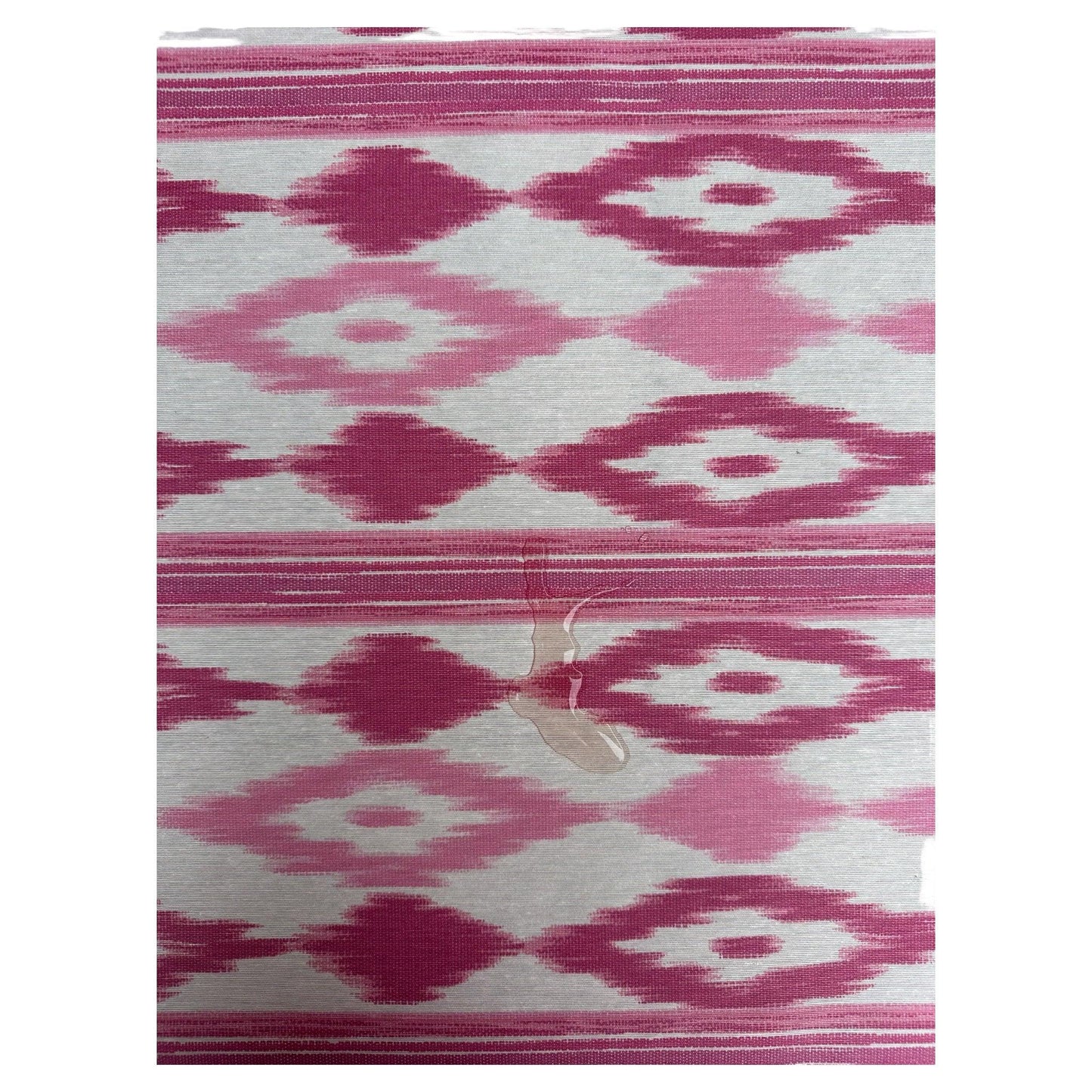Katoenen servetten blockprint wit met fuchsia en gele bloemmotieven - Frank Styling