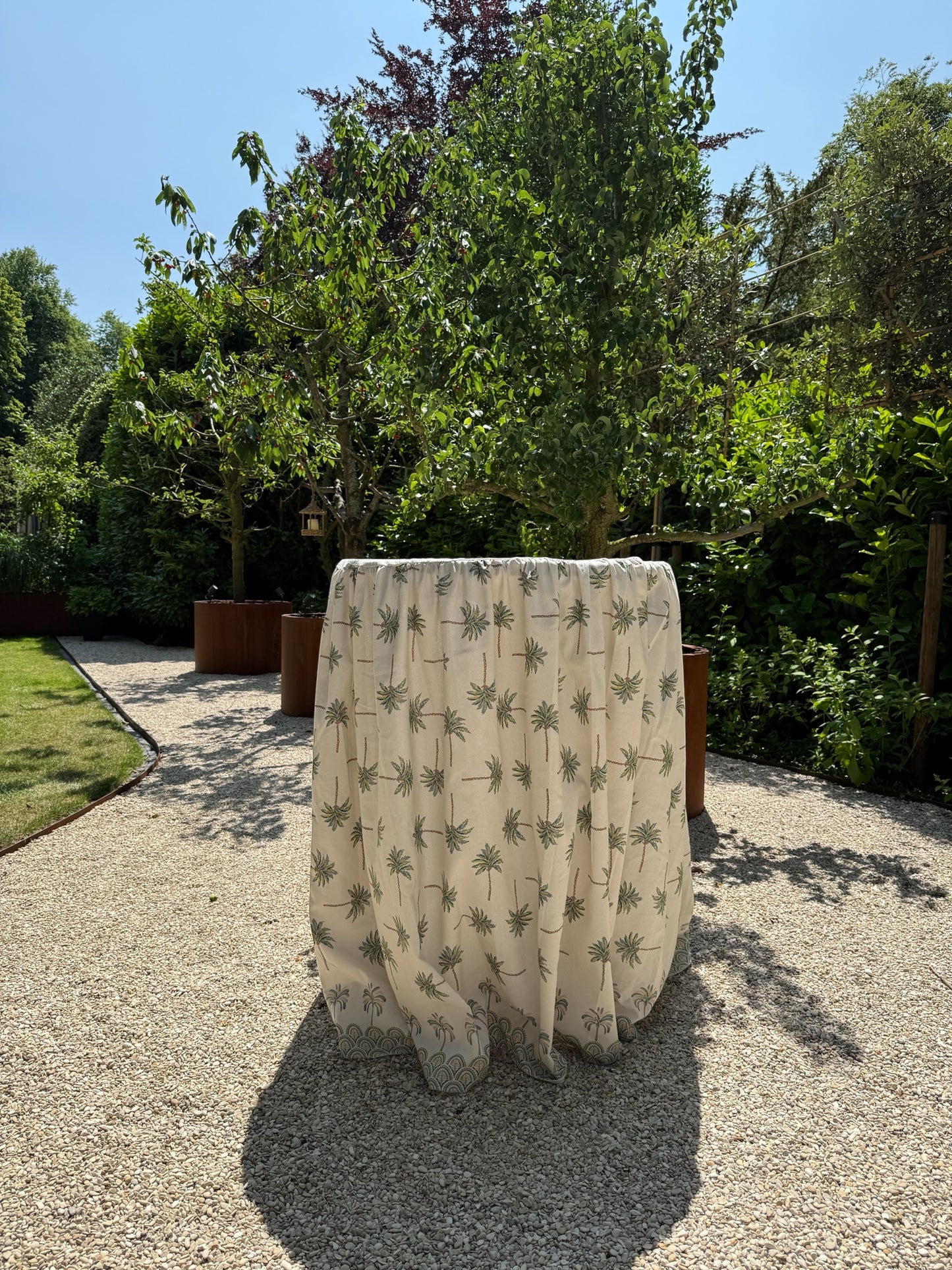 Statafelrok groene palmboom