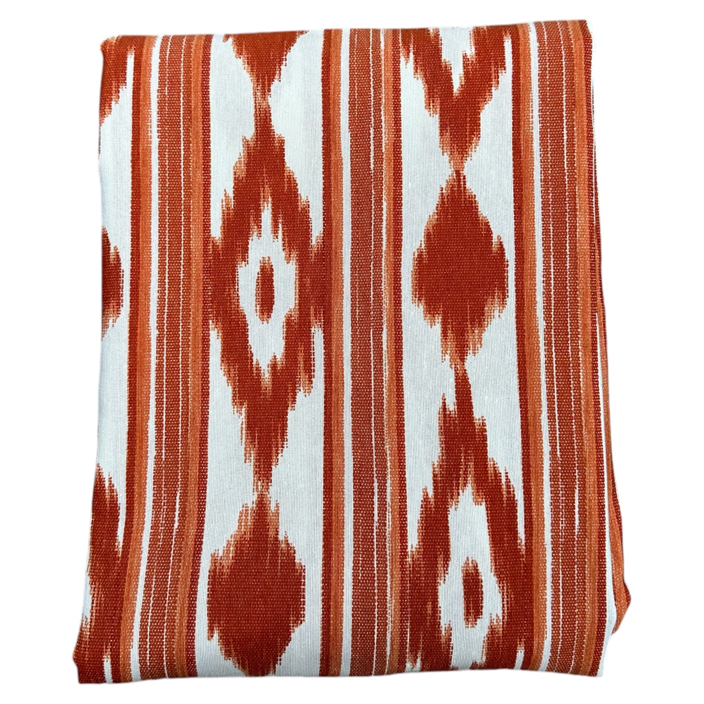 Tafelkleed Mallorcaanse ikat print donker oranje