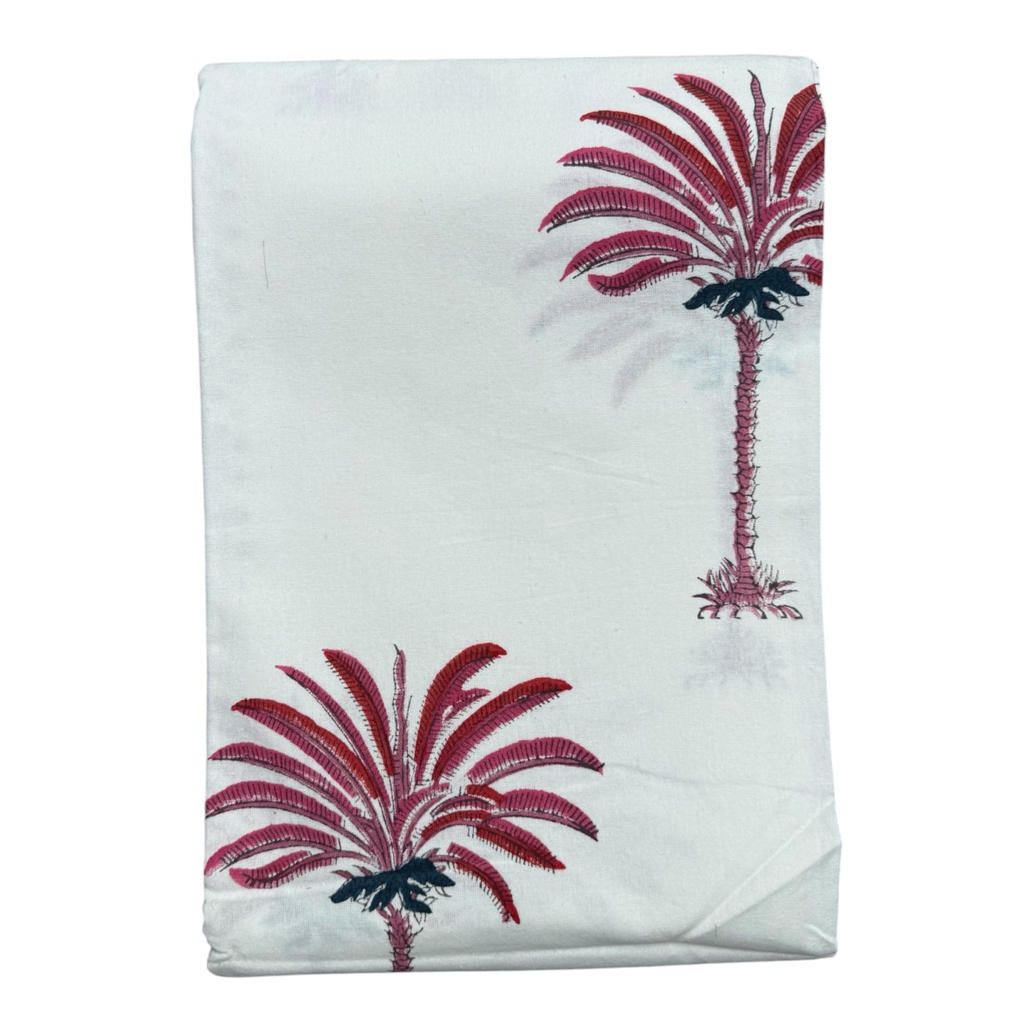 Cotton napkins palm tree blue