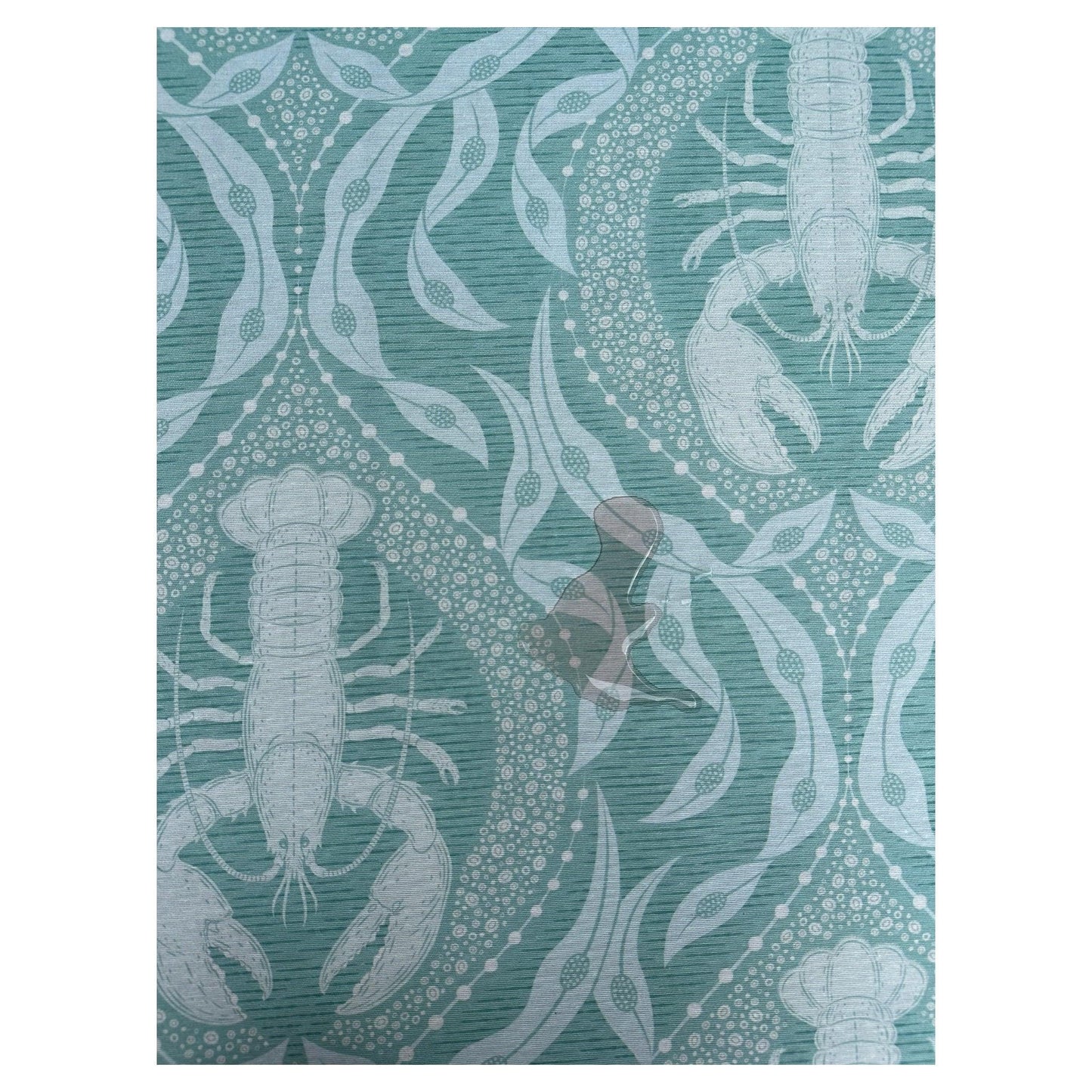 Waterafstotend tafelkleed kreeftenprint sage groene - Frank Styling