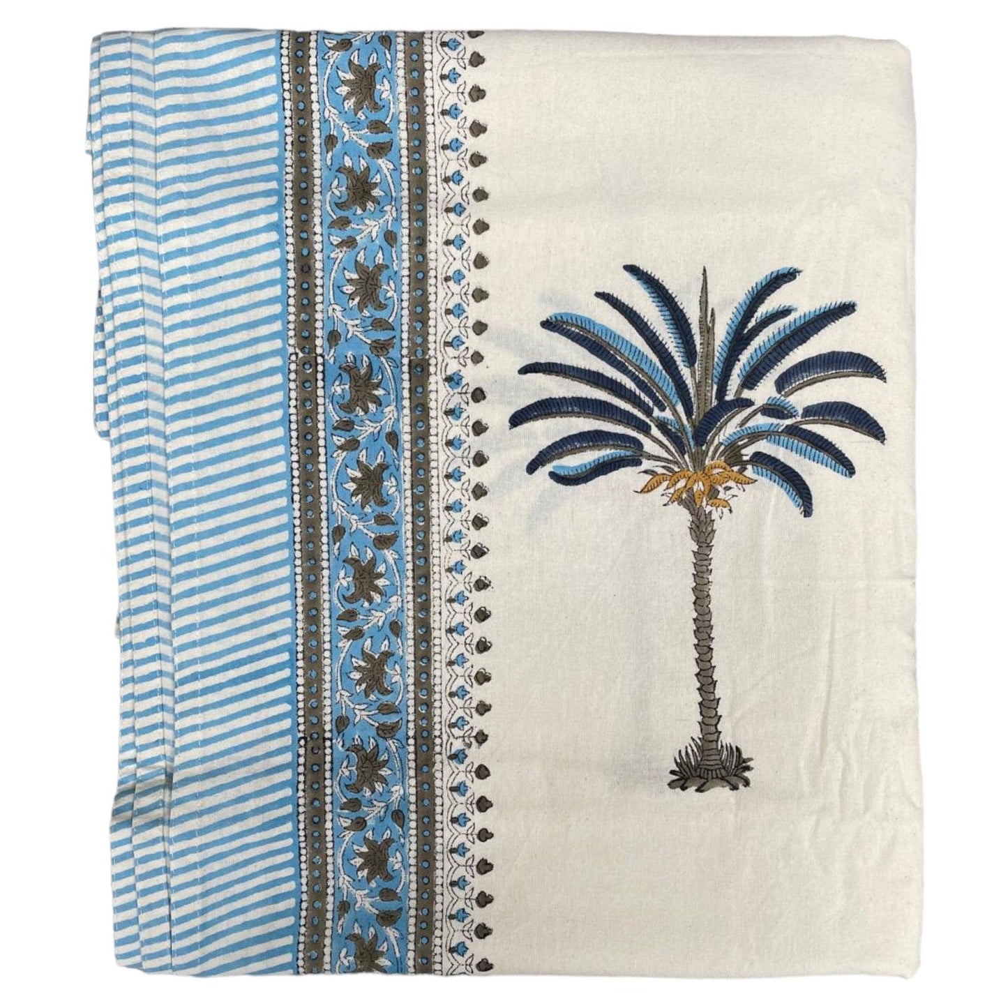 Katoenen servetten palmboom blauw - Frank Styling