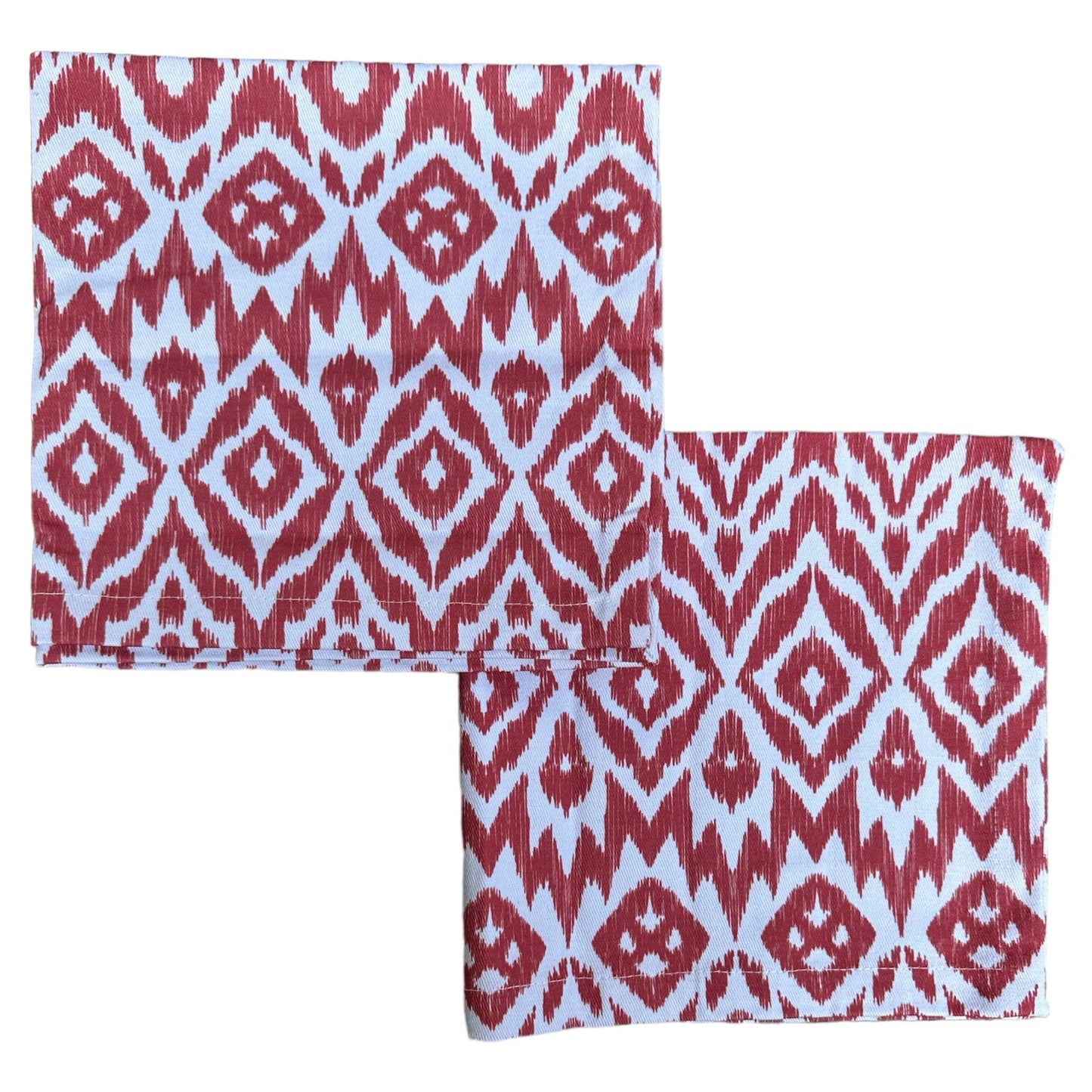Katoenen servetten ikat brique - Frank Styling