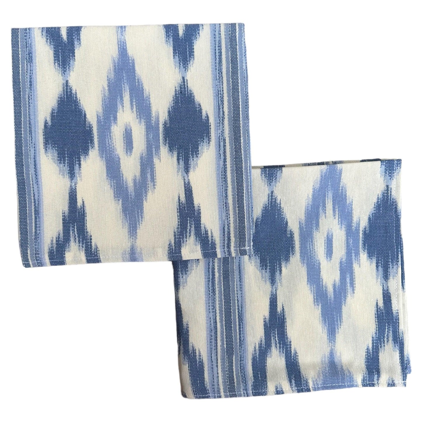 Katoenen servetten Mallorcaanse ikat licht blauw - Frank Styling