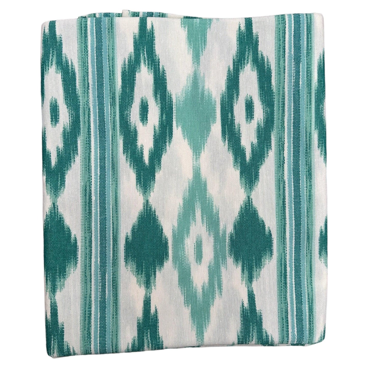 Tafelkleed Mallorcaanse ikat print aqua - Frank Styling