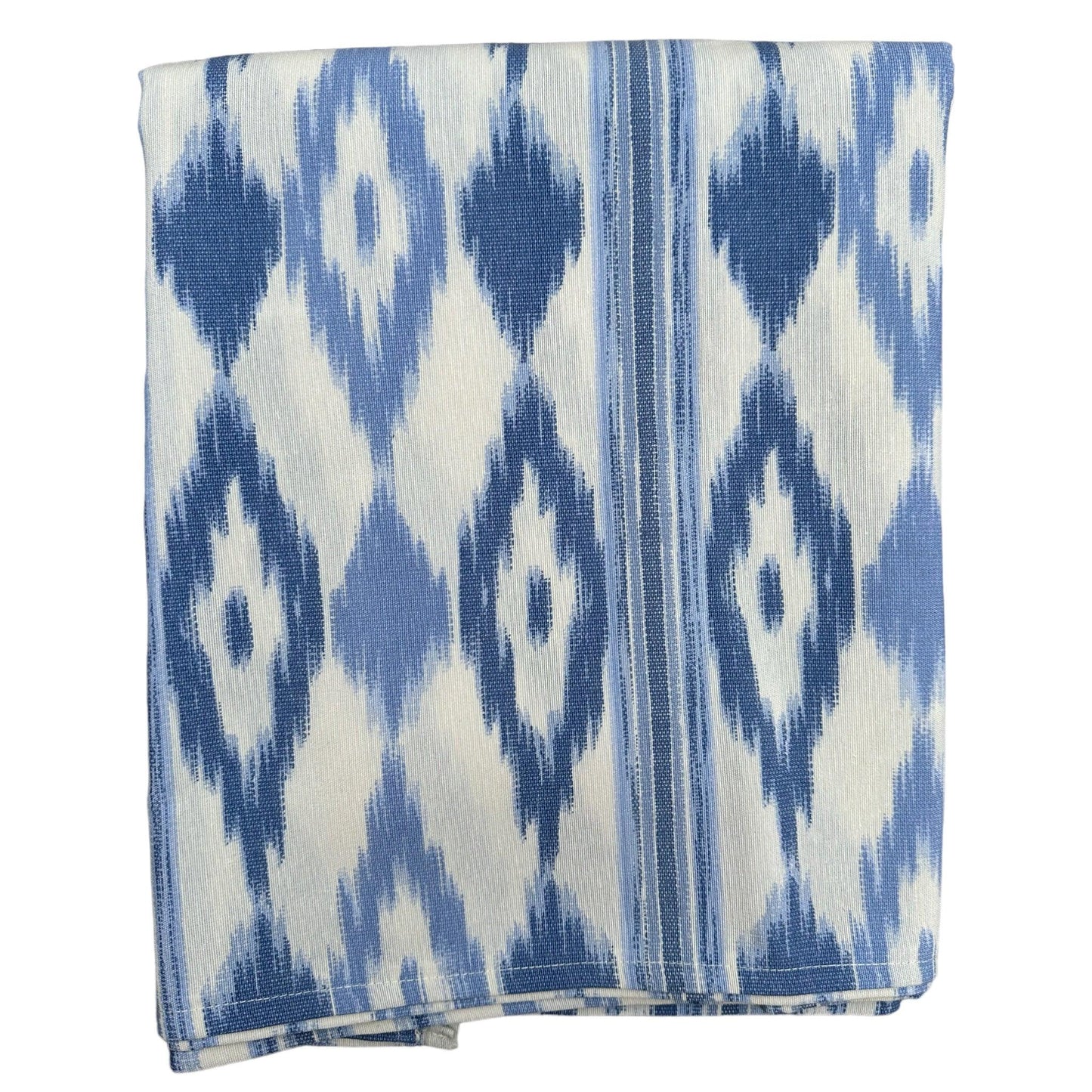 Tafelkleed Mallorcaanse ikat print licht blauw - Frank Styling