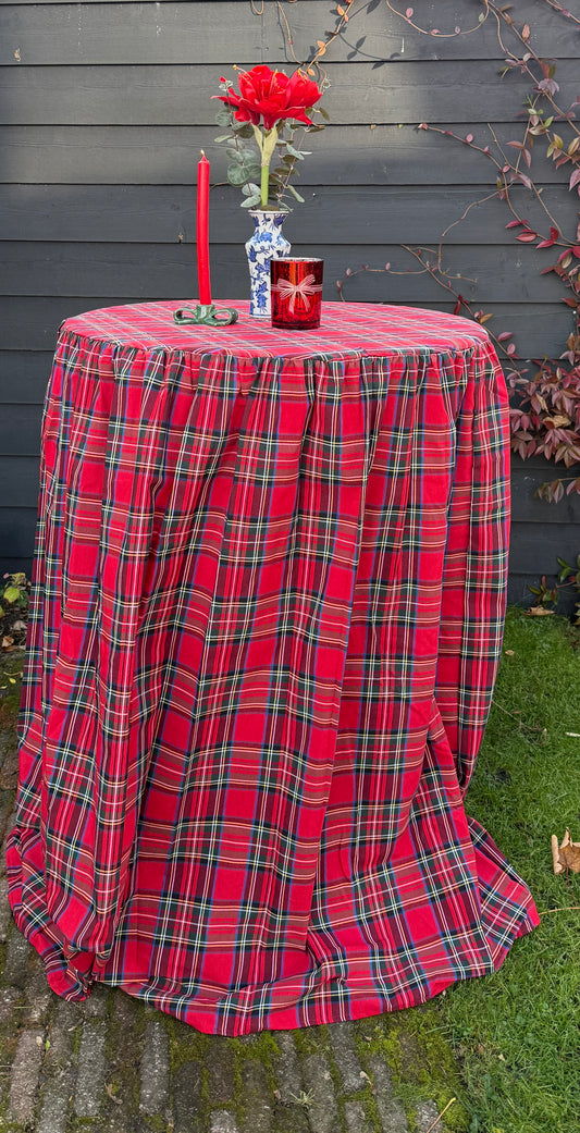 Statafelrok Schotse ruit rood