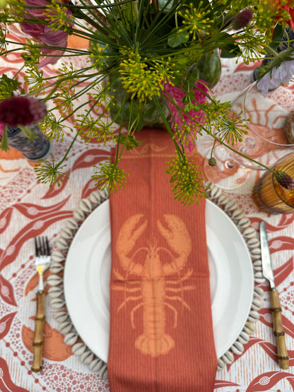 Oranje kreeften tafelkleed - Frank Styling