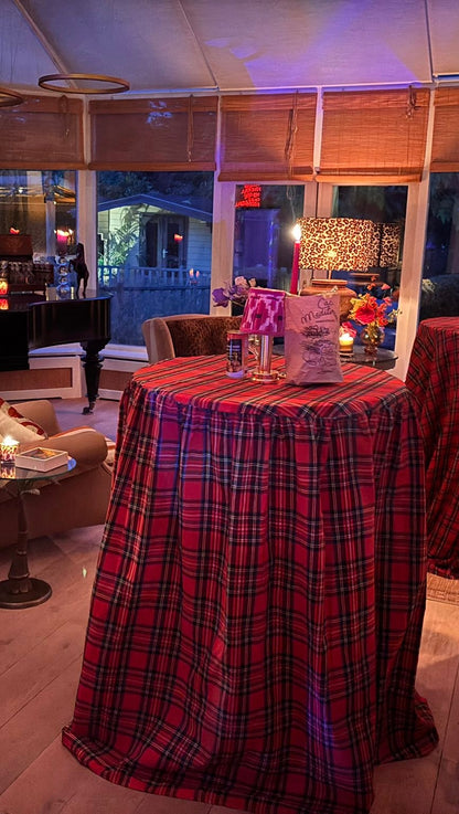 Statafelrok Schotse ruit rood