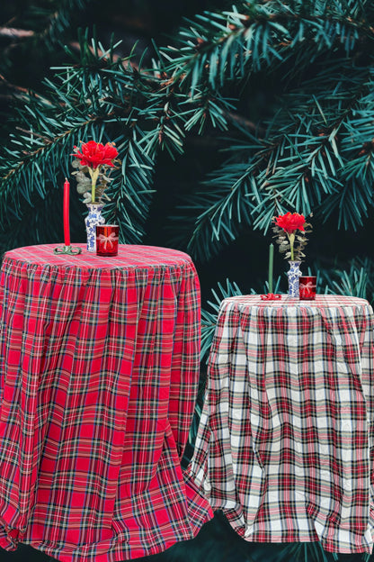 Statafelrok Schotse ruit rood