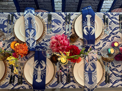 Navy kreeften tafelkleed - Frank Styling