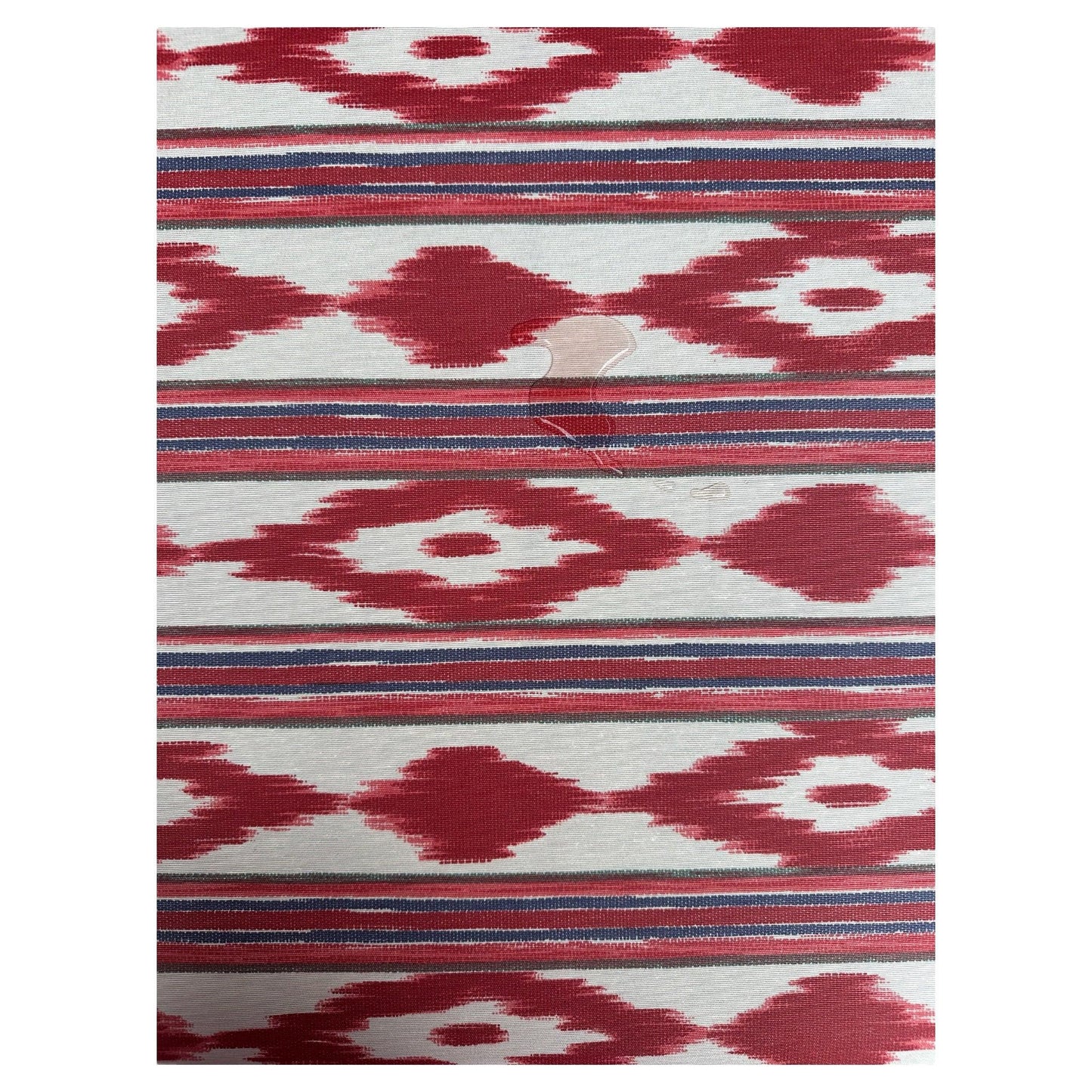 Waterafstotend tafelkleed rood met blauwe streep - Frank Styling