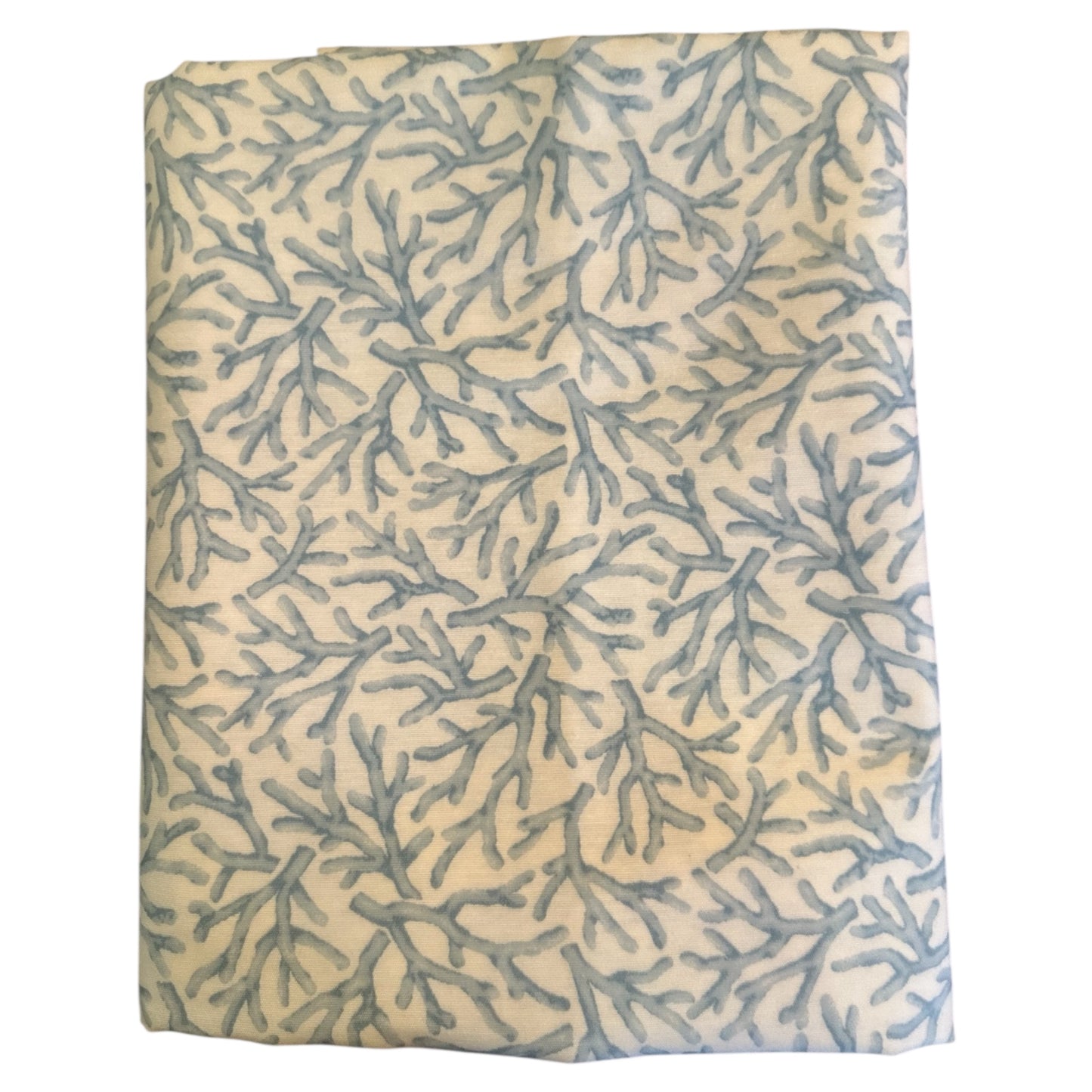 Tafelkleed koraalprint licht blauw/ aqua