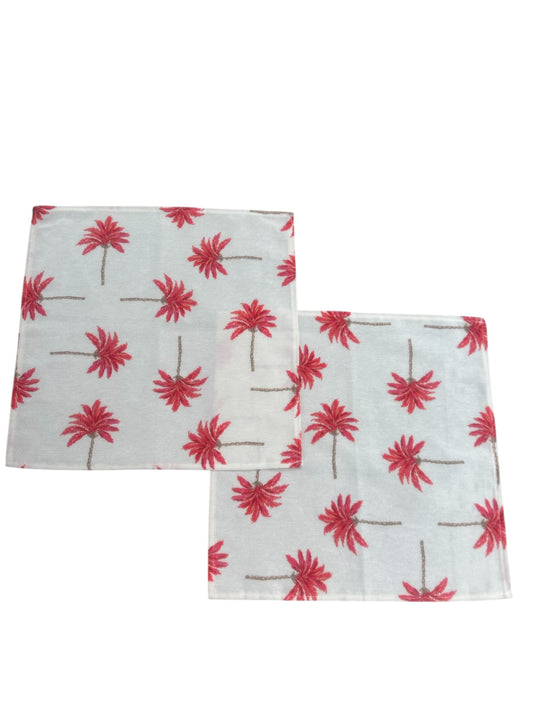 Servetten roze palmbomen