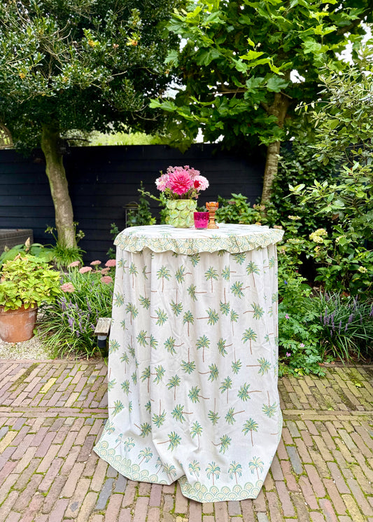 Statafelrok groene palmboom