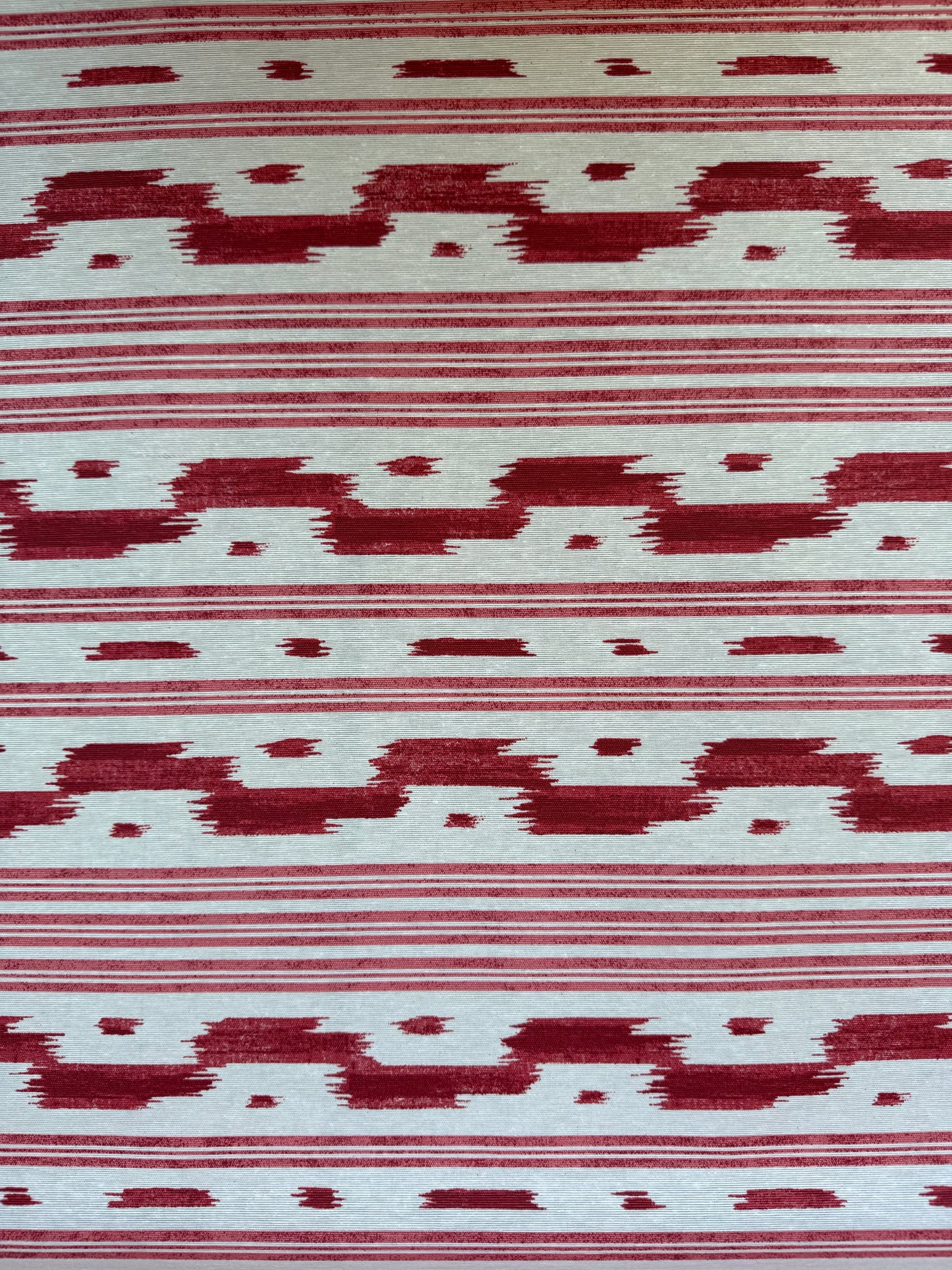 Waterafstotend tafelkleed geometrisch patroon rood