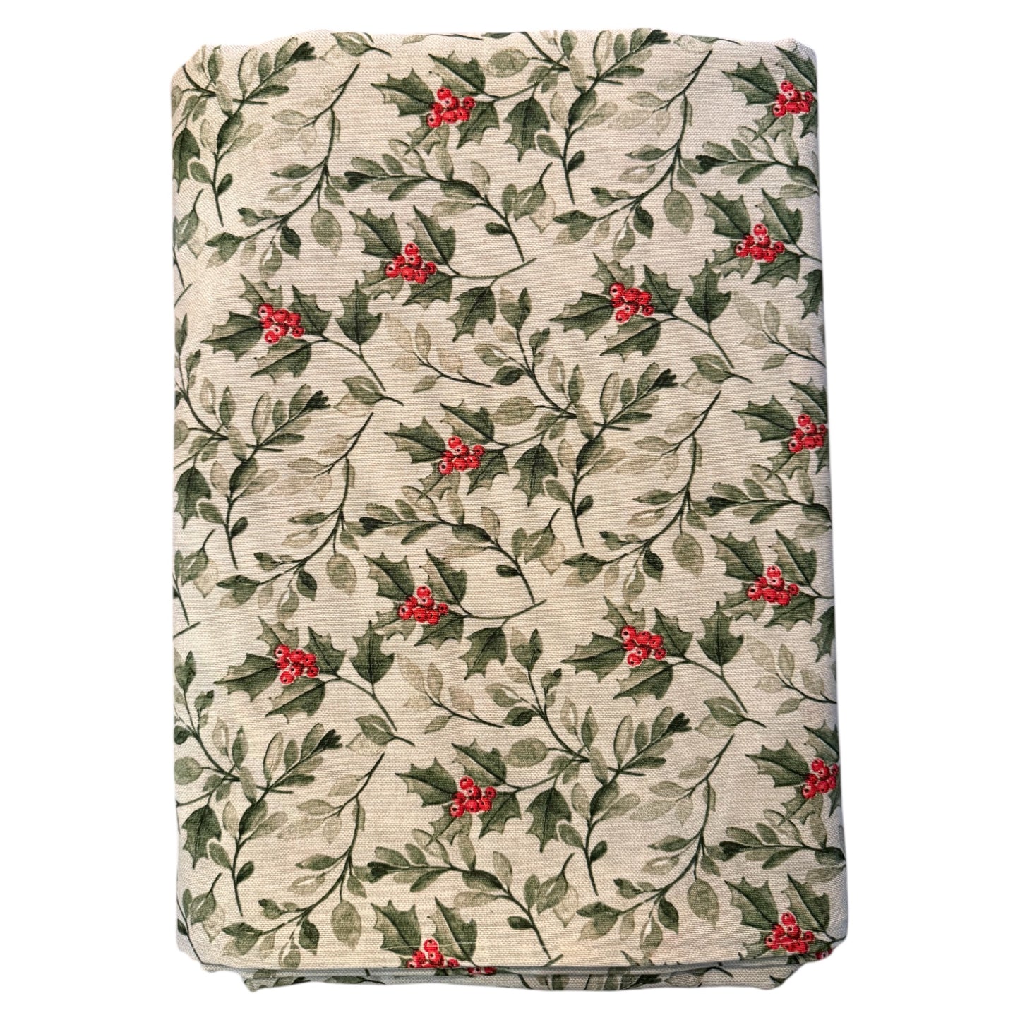 Tafelkleed hulst met rode besjes