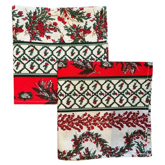 Servetten traditionele kerstprint