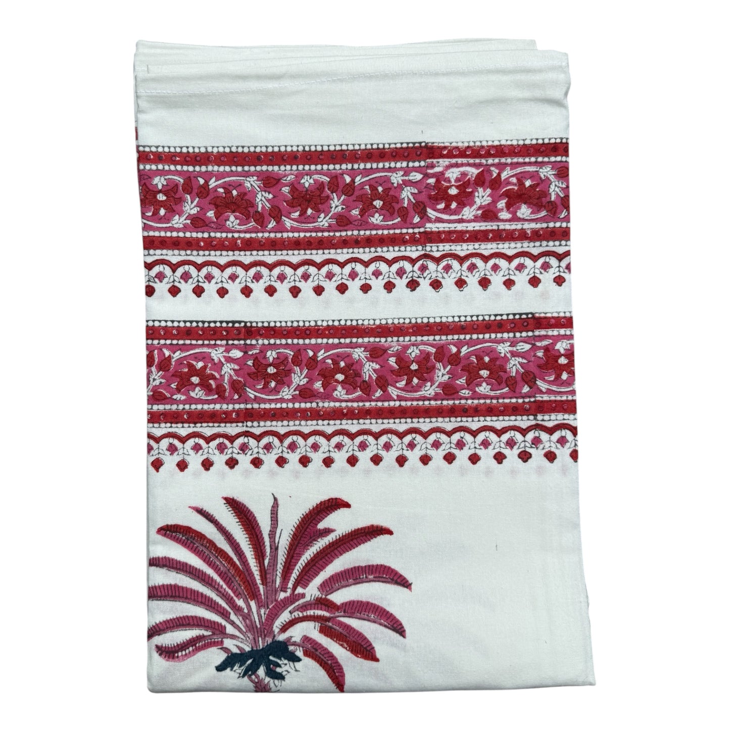 Cotton napkins palm tree blue