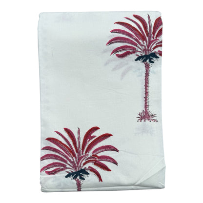 Cotton napkins palm tree blue